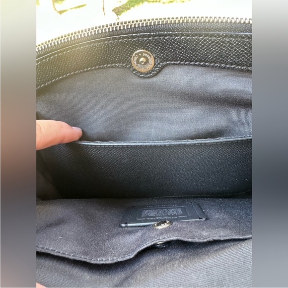 Coach Black Leather Christie Carryall Bag EUC - Picture 7 of 12